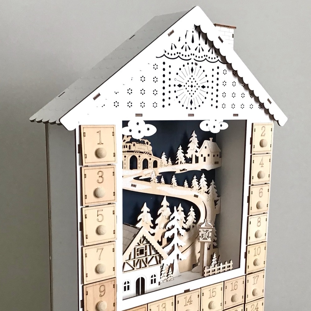 Anthropologie Advent Calendar Village in the Alps Christmas Holidays NIB RARE - Picture 14 of 14